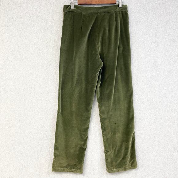 Audrey Elizabeth Velvet Pant Set Womens Medium Patchwork Woodsy Goblincore 70s‎ - Picture 14 of 16